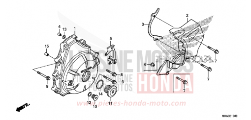 A.C. GENERATOR COVER NC750XDH de 2017